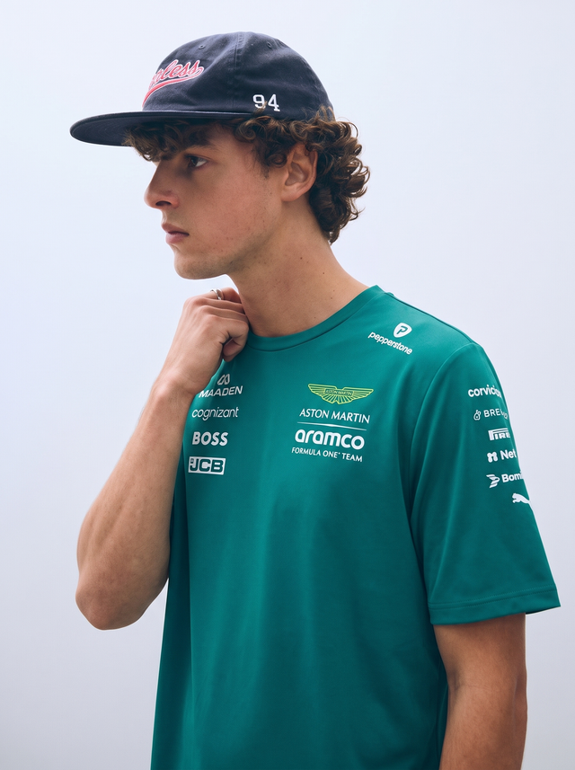 Aston Martin F1 Fernando Alonso Team T-shirt for Men Green