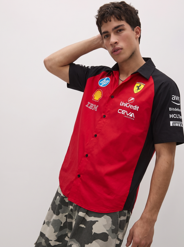 SF Racing Team Snap Shirt – Racing Red