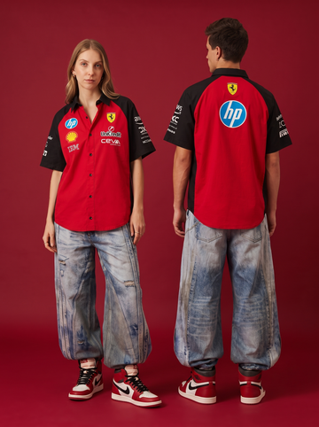 SF Racing Team Snap Shirt โ Racing Red
