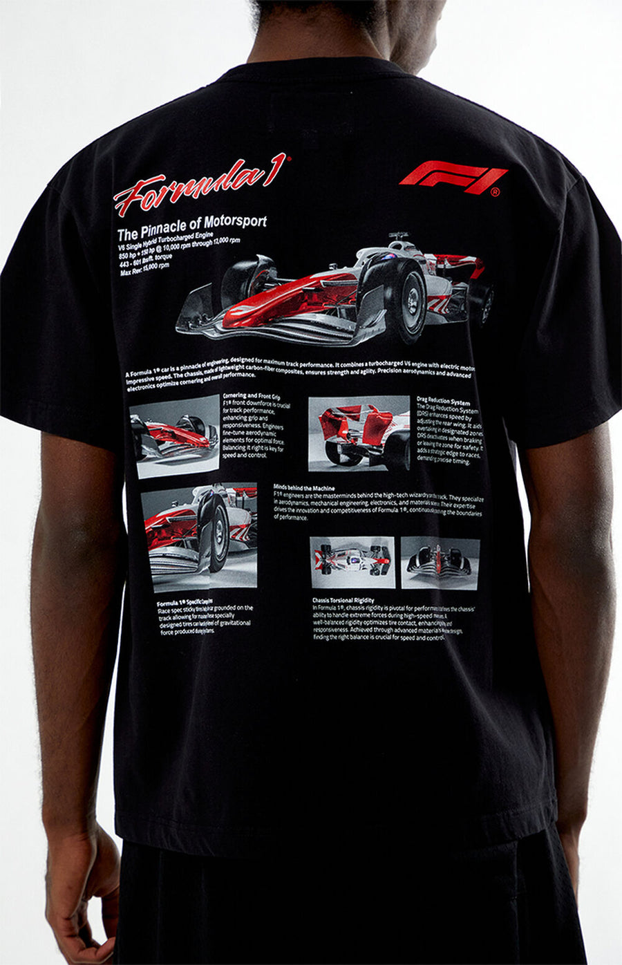 Formula 1 Pinnacle of Motorsport Blueprint Oversized T-Shirt – Black