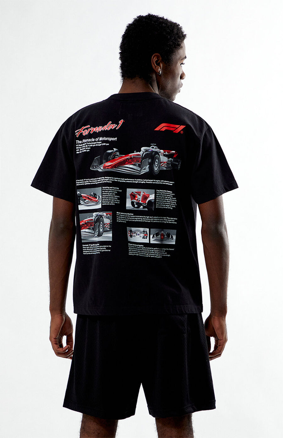 Formula 1 Pinnacle of Motorsport Blueprint Oversized T-Shirt – Black