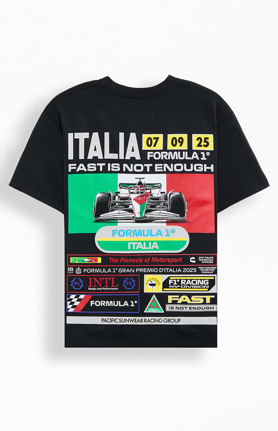 F1 Italia Fast Is Not Enough Oversized T-Shirt – Black