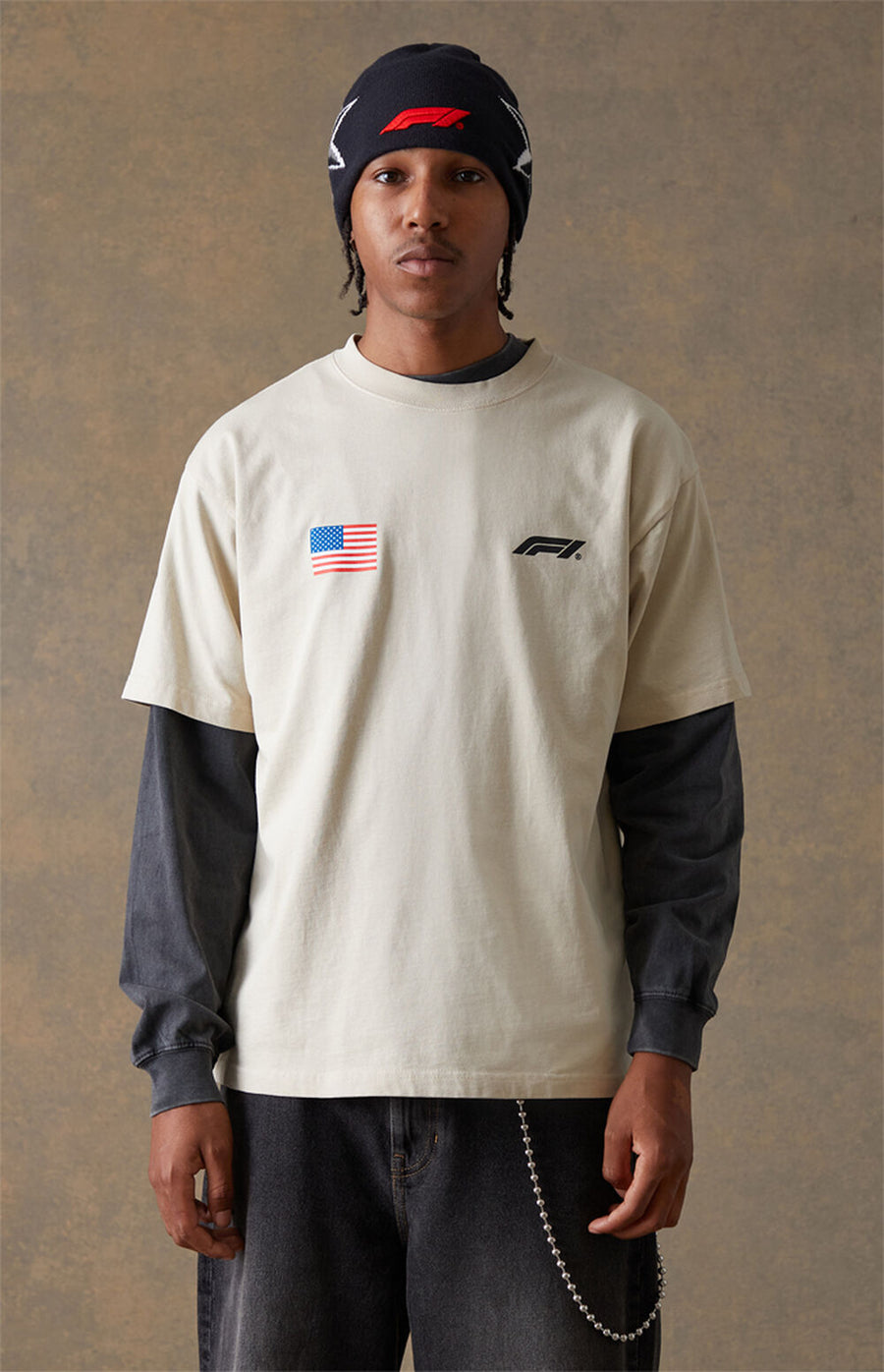 F1 Texas Lone Star Oversized T-Shirt – Cream