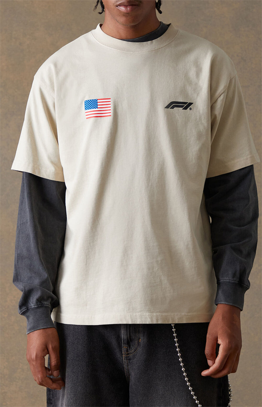 F1 Texas Lone Star Oversized T-Shirt – Cream