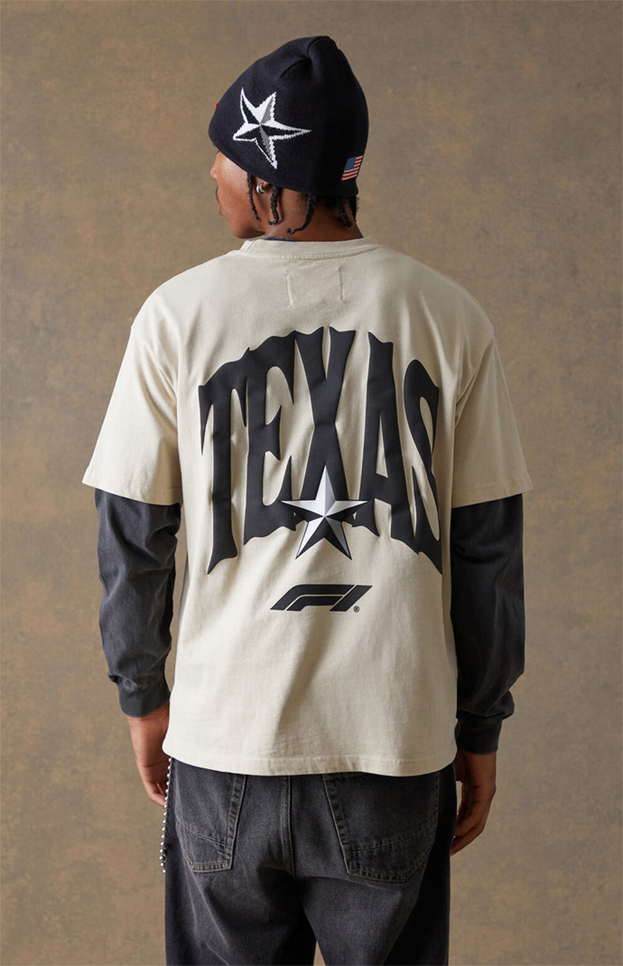 F1 Texas Lone Star Oversized T-Shirt – Cream