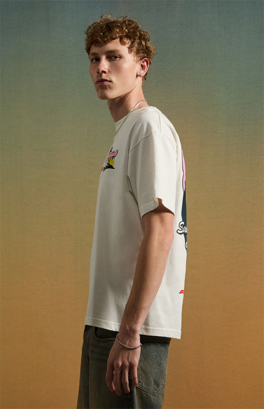 F1 Miami Sun, Sand & Speed Oversized T-Shirt – White