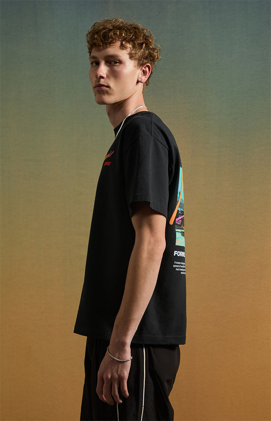 F1 Miami Grand Prix Sunset Oversized T-Shirt – Black
