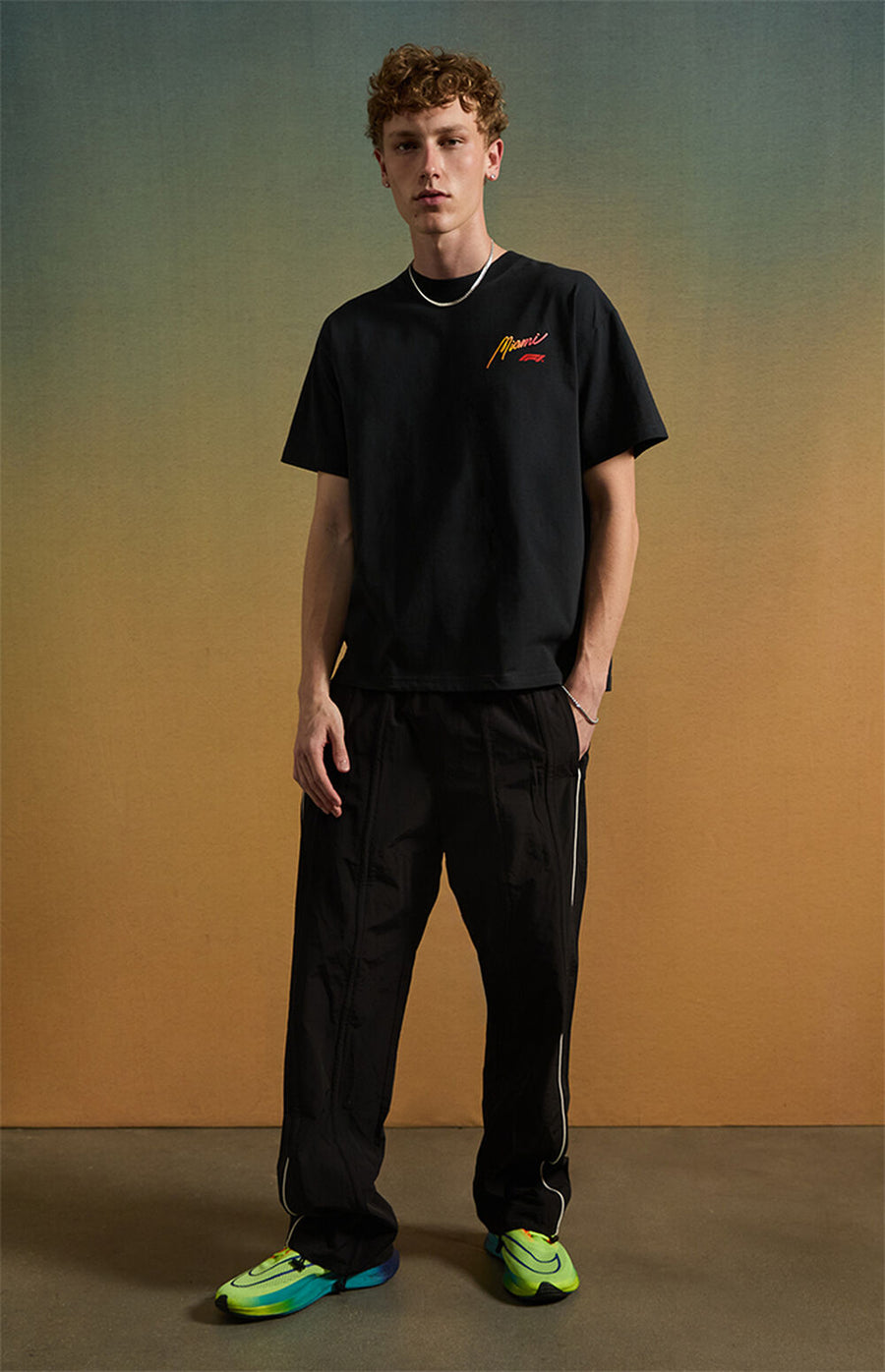 F1 Miami Grand Prix Sunset Oversized T-Shirt – Black