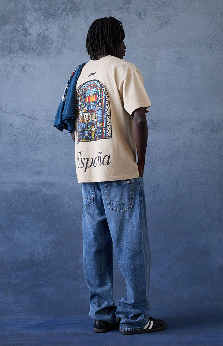F1 España Stained Glass Oversized T-Shirt – Beige
