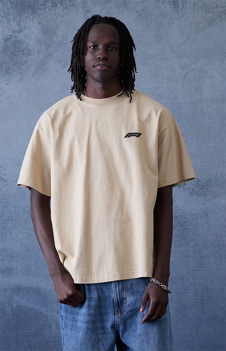 F1 España Stained Glass Oversized T-Shirt – Beige