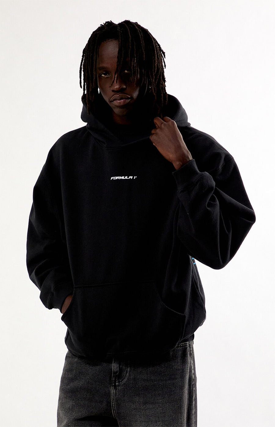 Formula 1 Smoke Burnout World Tour Oversized Hoodie – Black