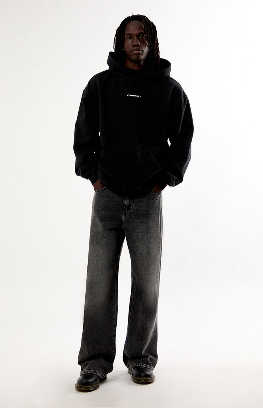 Formula 1 Smoke Burnout World Tour Oversized Hoodie – Black