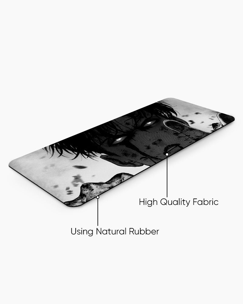 Levi Ackerman – Manga Edition Gaming Desk Mat, angled view