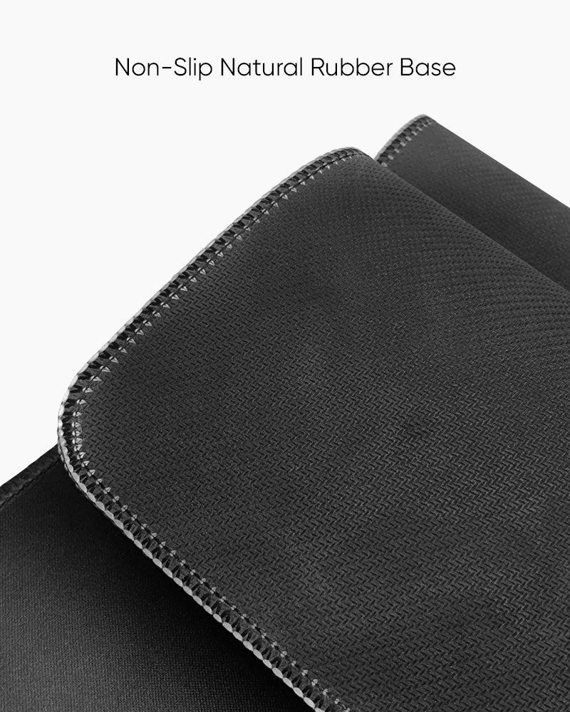 Non-slip natural rubber base of the desk mat