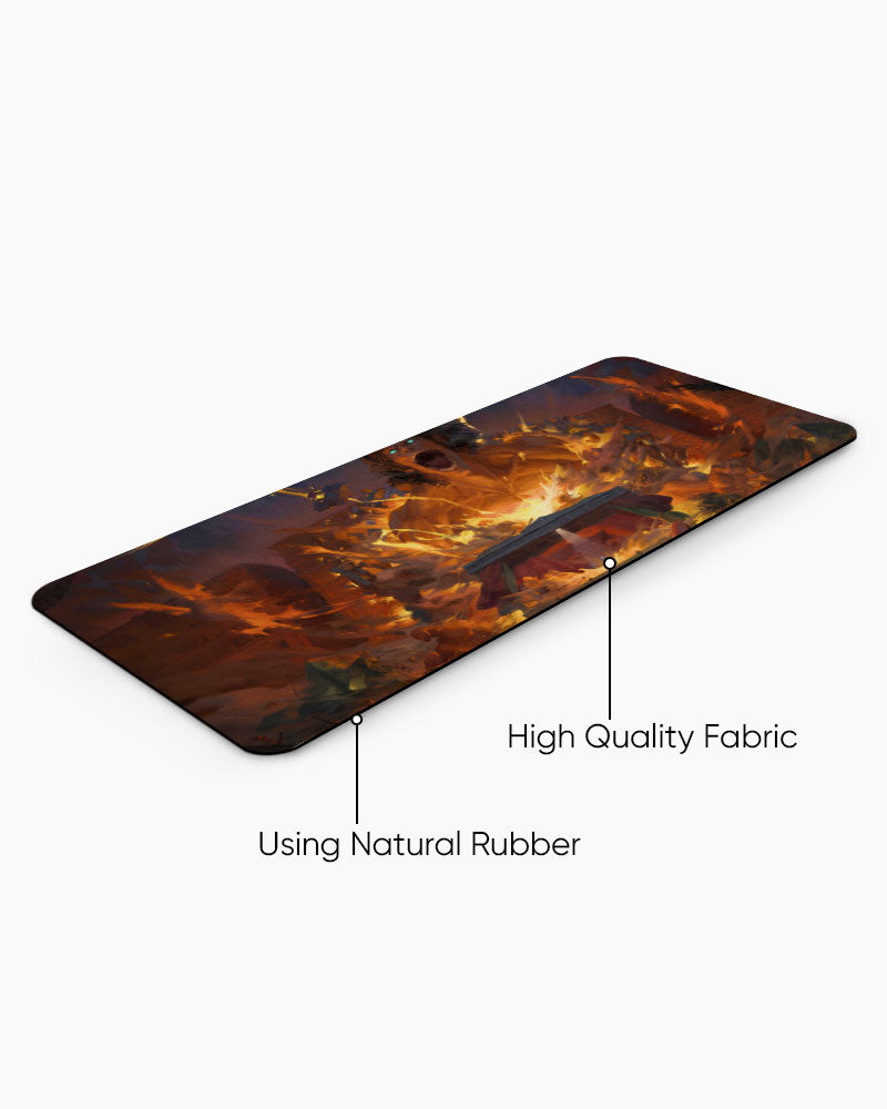 Attack Titan – Declaration of War Gaming Desk Mat, angled view