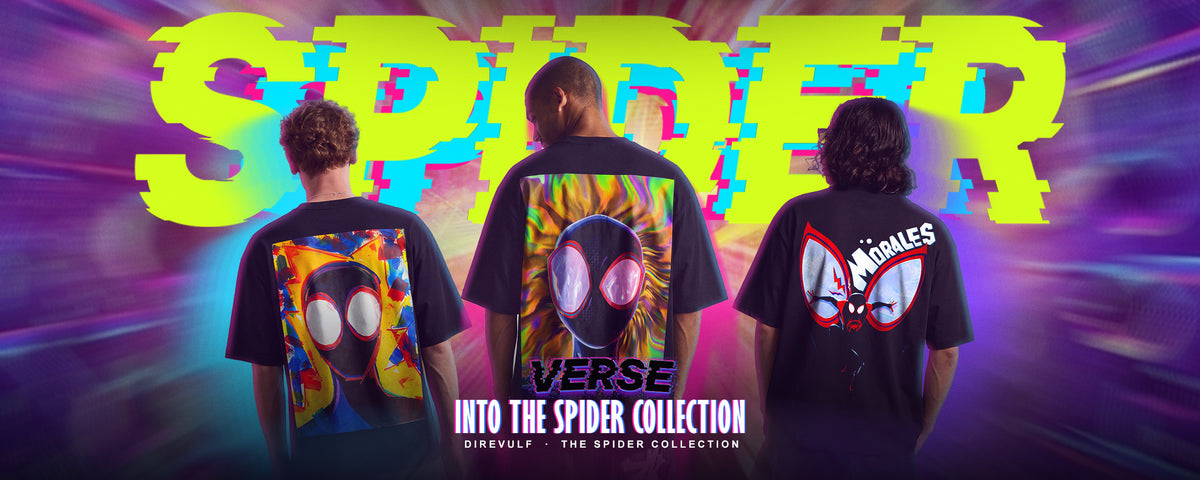 DIREVULF Spider-Man Collection — oversized back-print tees