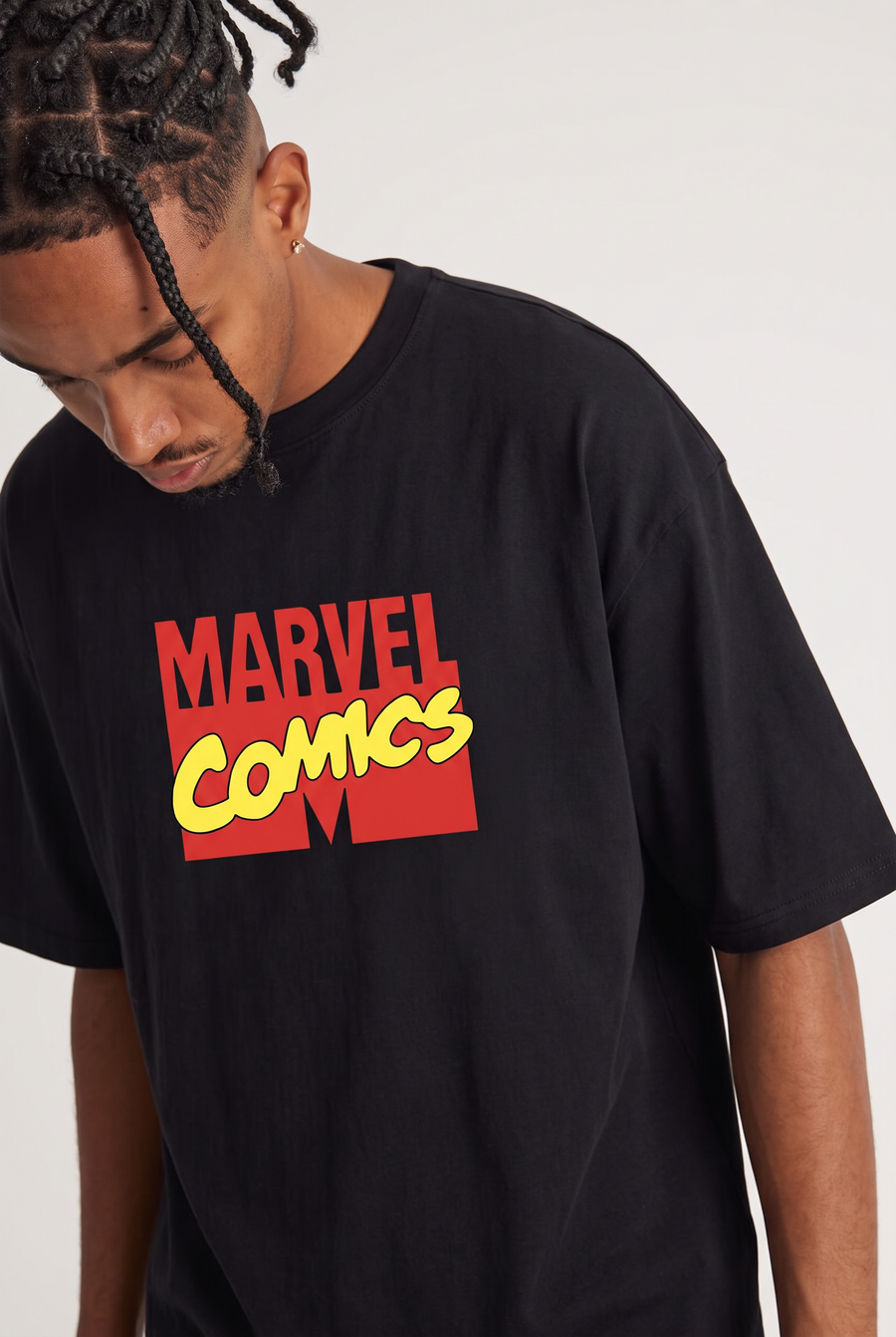 Captain America – Marvel Comics Leap Oversized T-Shirt – image 2