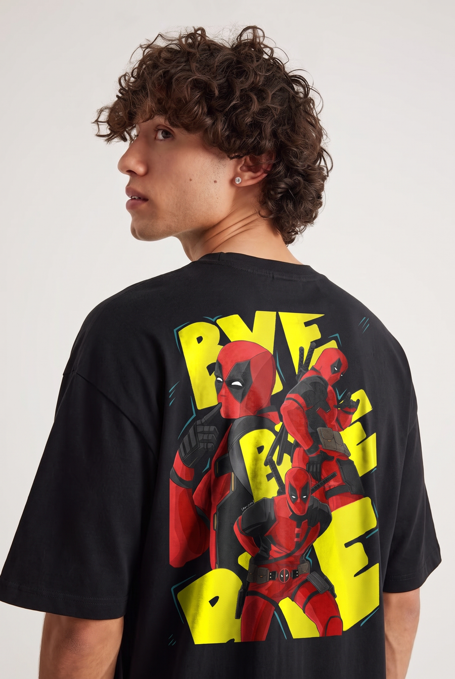 Deadpool – Bye Bye Bye Oversized T-Shirt – image 3