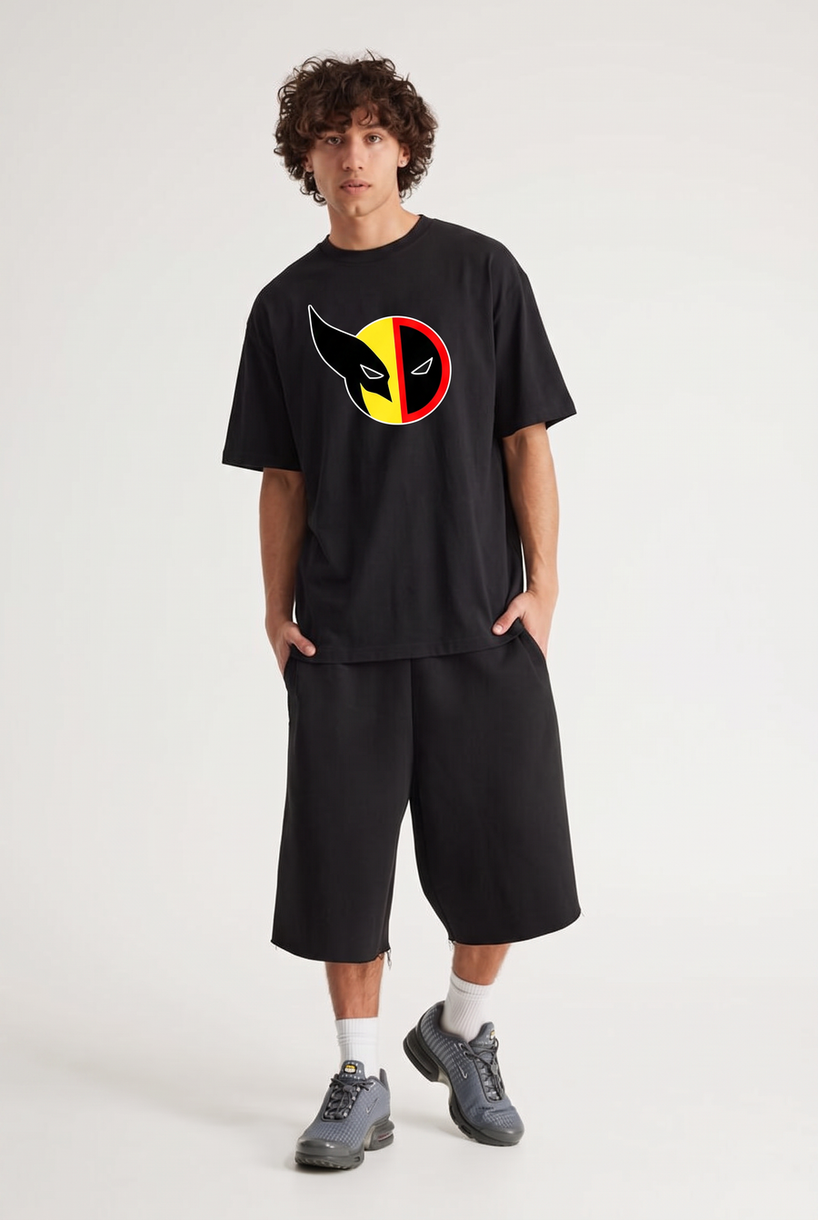 Deadpool & Wolverine – Split Mask Oversized T-Shirt – image 2