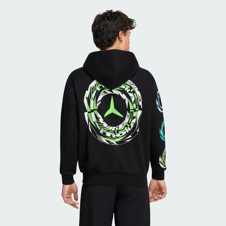 Mercedes-AMG Petronas F1 Team Lights On Hoodie – Black