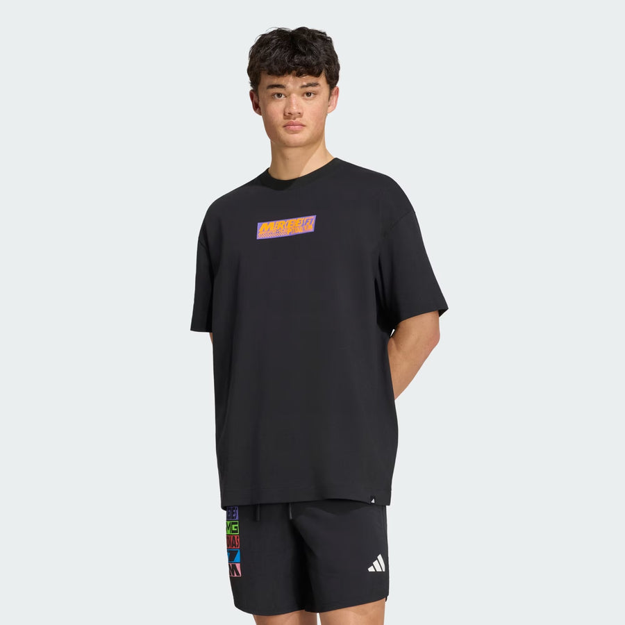 Mercedes-AMG Petronas F1 Team Lights On Oversized T-Shirt – Black