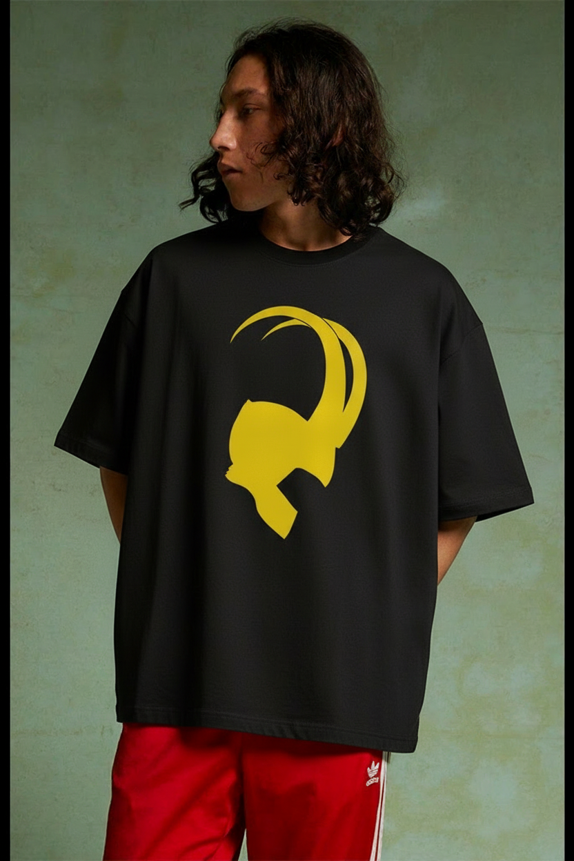 Loki – Golden Horns Oversized T-Shirt – image 1