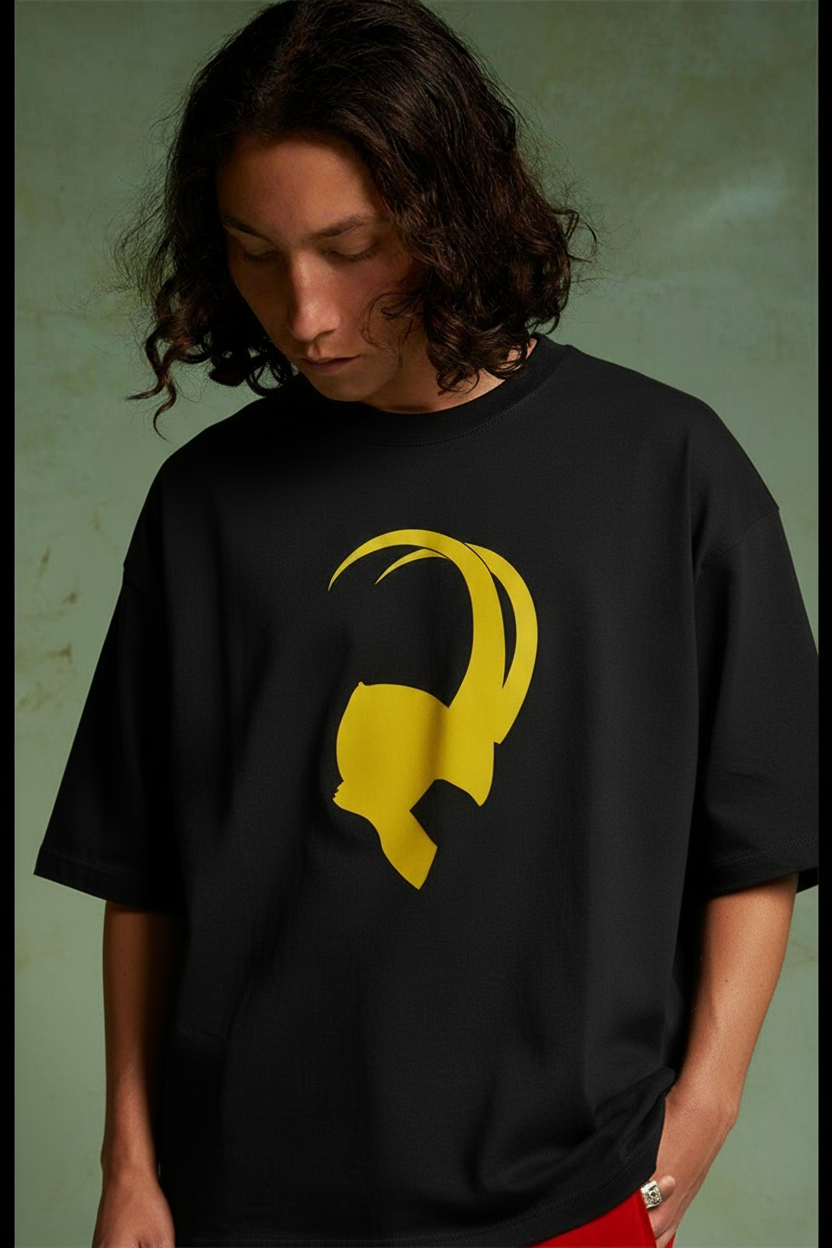 Loki – Golden Horns Oversized T-Shirt – image 2