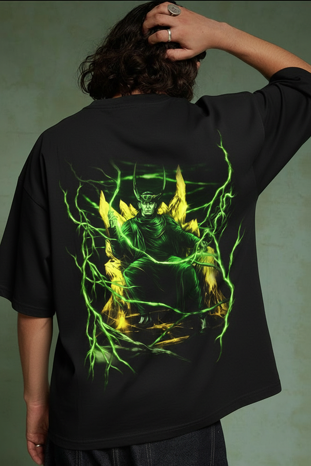 Loki – Golden Horns Oversized T-Shirt – image 3