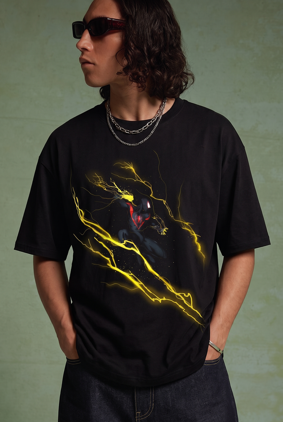 Miles Morales – Venom Strike Oversized T-Shirt – image 1