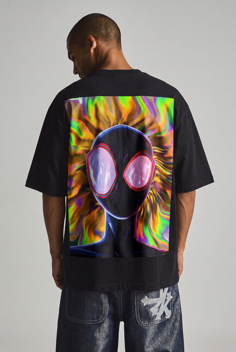 Miles Morales – Prism Mask Oversized T-Shirt – image 4