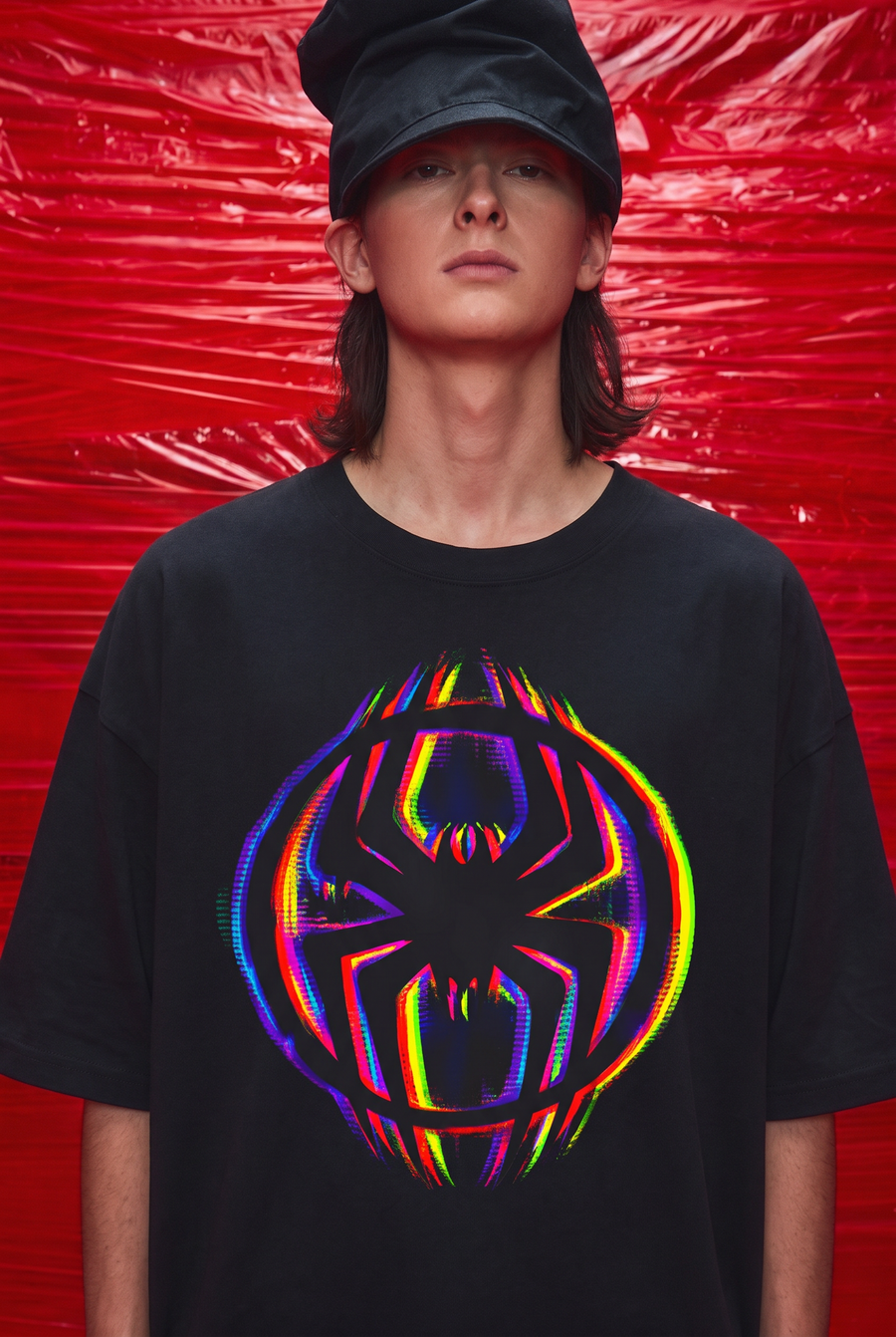 Miles Morales – Spider-Sense Burst Oversized T-Shirt – image 1