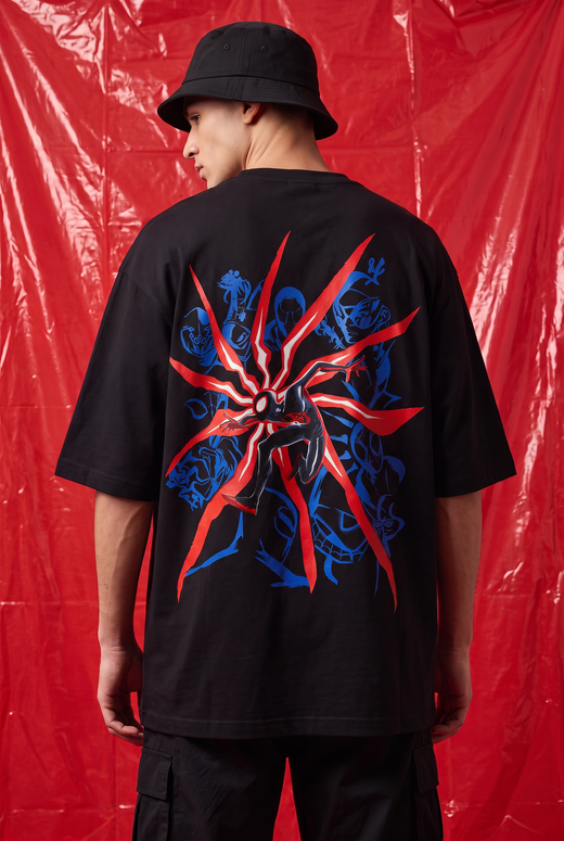 Miles Morales – Spider-Sense Burst Oversized T-Shirt