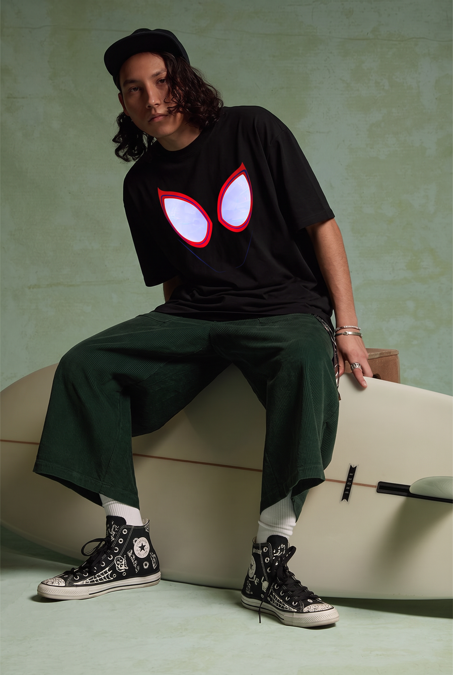 Miles Morales – Morales Mask Oversized T-Shirt – image 2