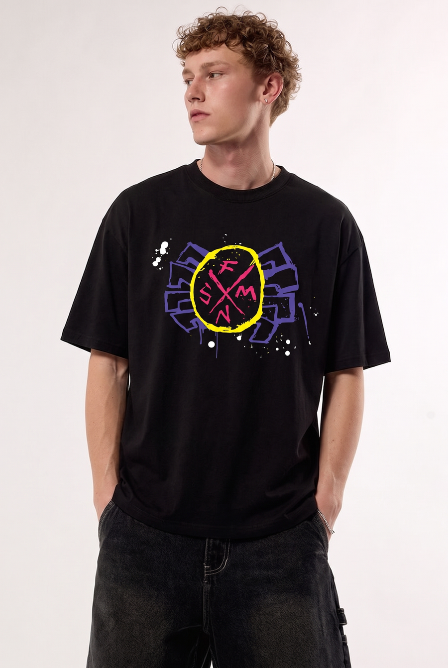 Spider-Punk – Hobie Brown Oversized T-Shirt – image 1