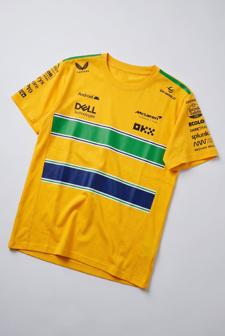 Ayrton Senna X McLaren Team Set Up Oversized T-Shirt Yellow