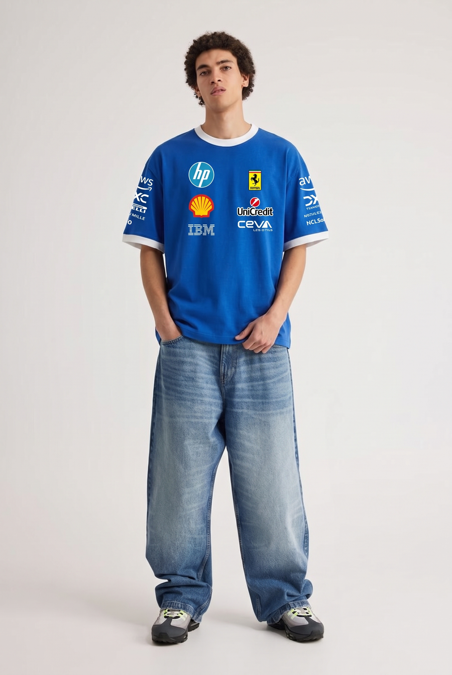 Scuderia Ferrari HP Team Men's Monza Oversized Tee