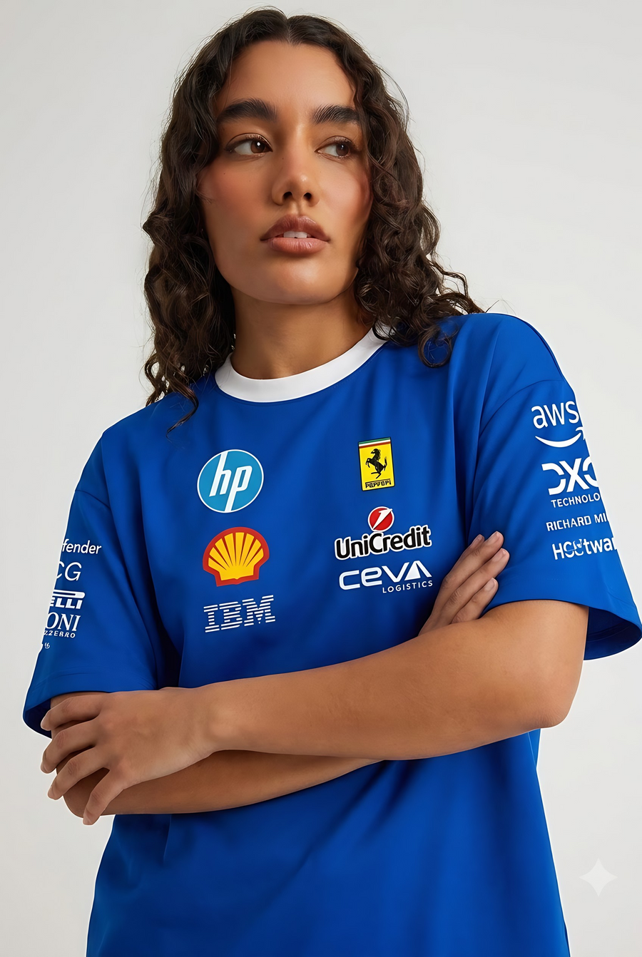 Scuderia Ferrari HP Team Men's Monza Oversized Tee