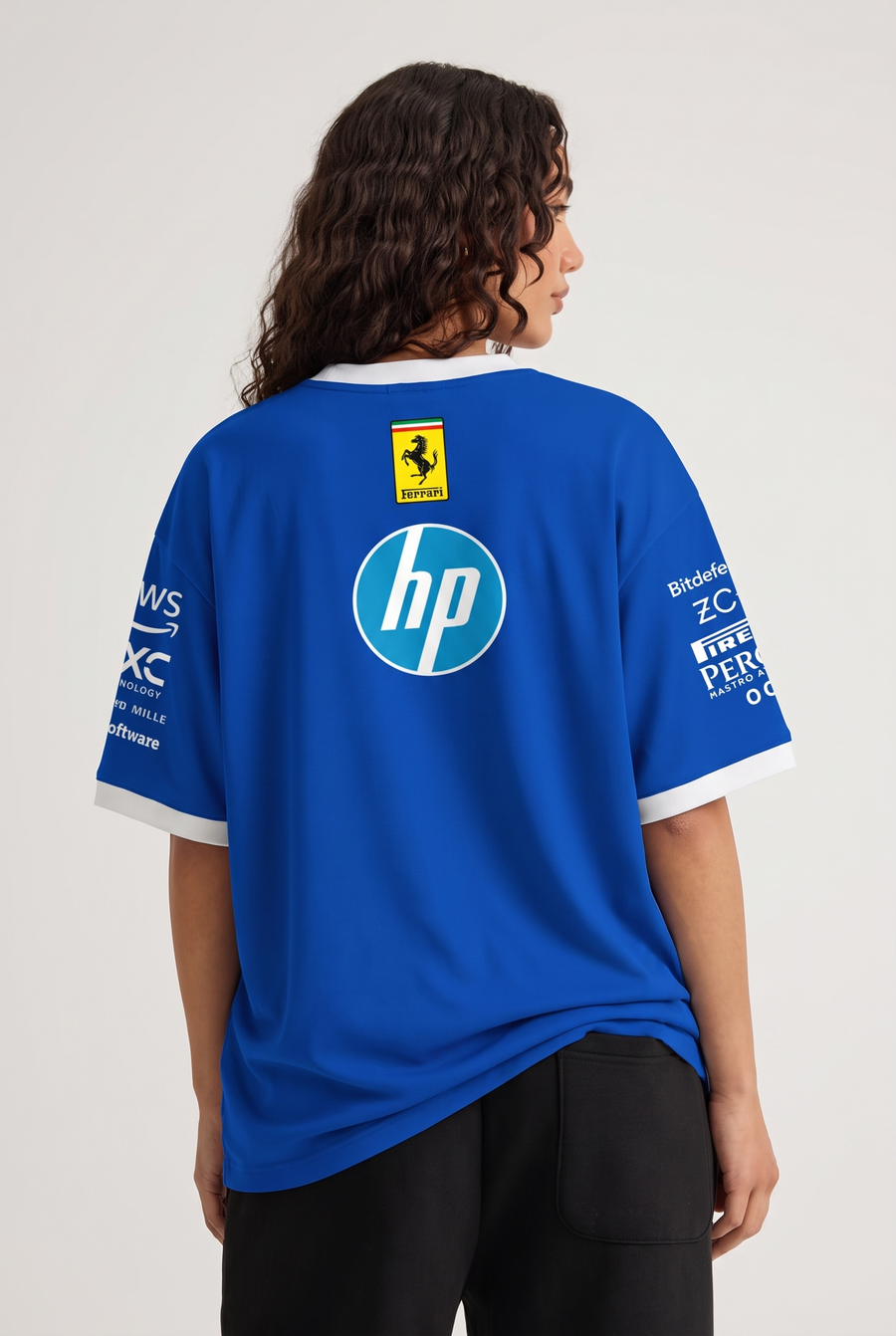 Scuderia Ferrari HP Team Men's Monza Oversized Tee