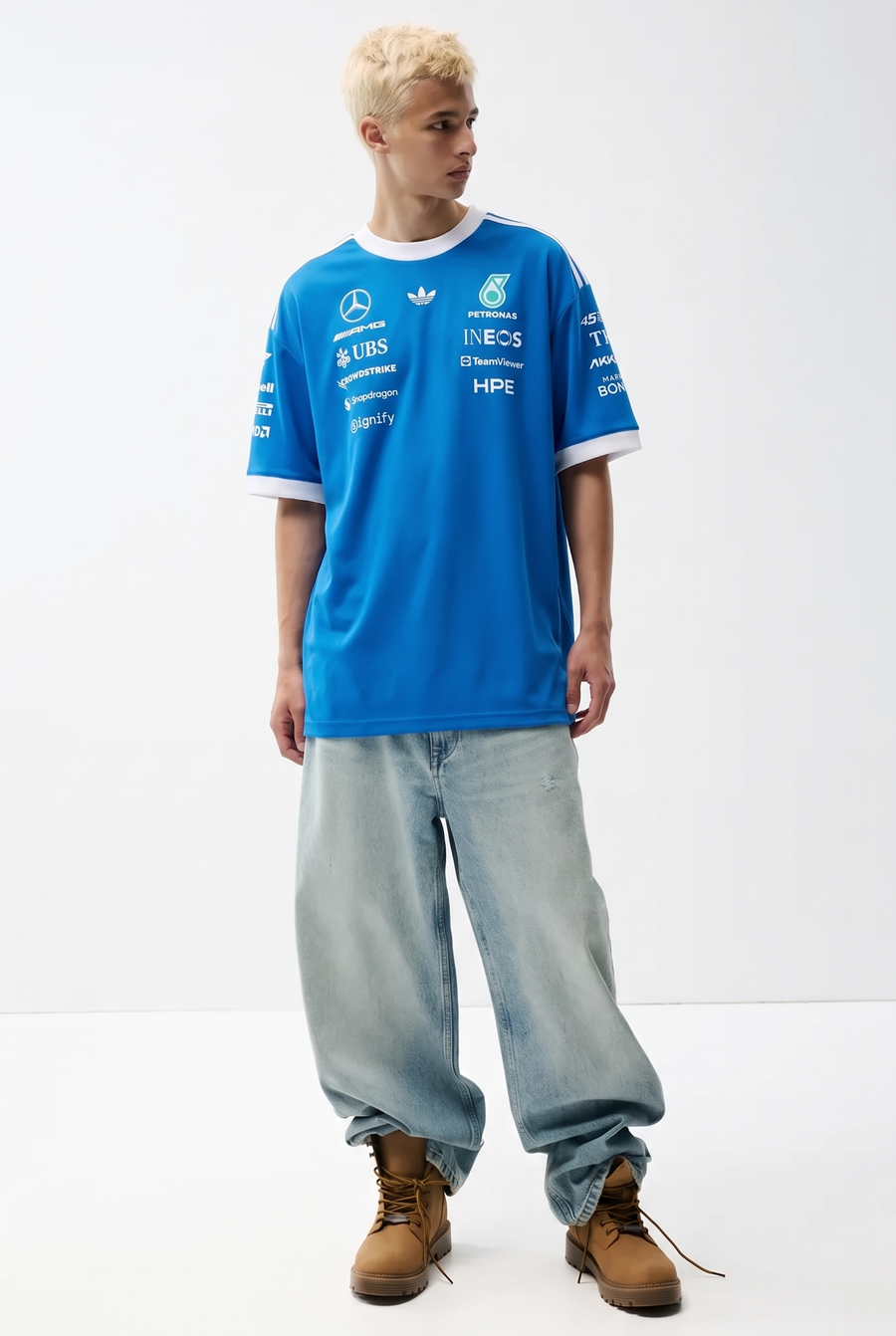 Mercedes - AMG Petronas Formula 1 Team Blue Wonder Driver Oversized Tee