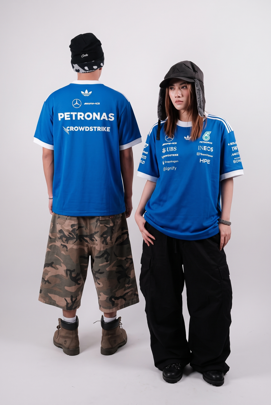 Mercedes - AMG Petronas Formula 1 Team Blue Wonder Driver Oversized Tee