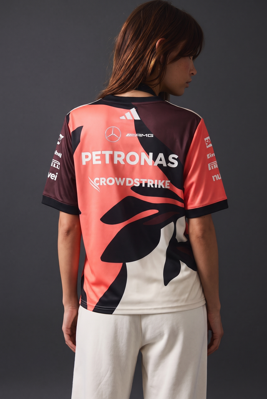 Mercedes AMG Petronas adidas F1 Special Edition Miami GP Team Oversized T-Shirt