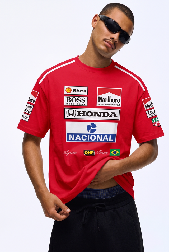 Ayrton Senna X McLaren Team Set Up T-Shirt