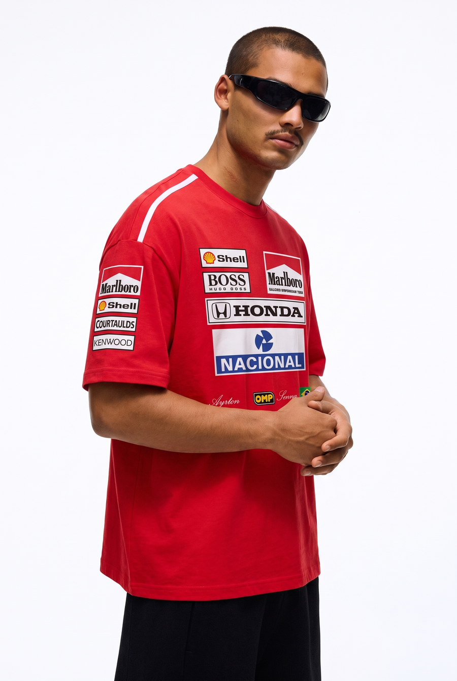 Ayrton Senna X McLaren Team Set Up T-Shirt