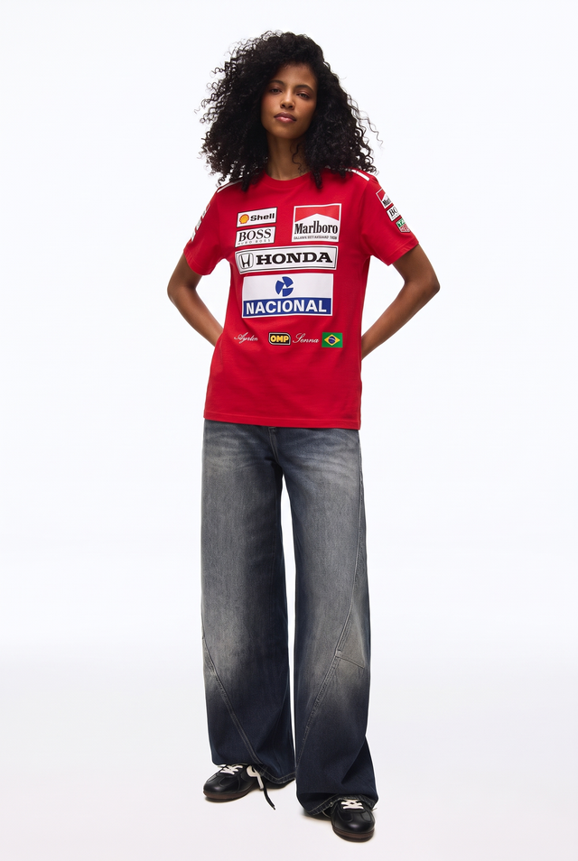 Ayrton Senna X McLaren Team Set Up T-Shirt