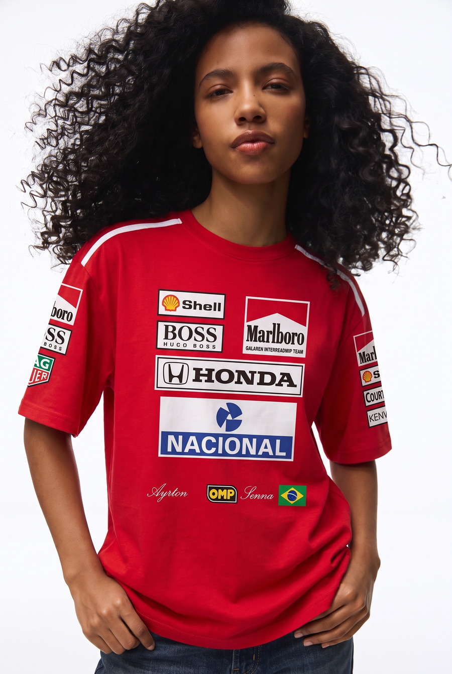 Ayrton Senna X McLaren Team Set Up T-Shirt