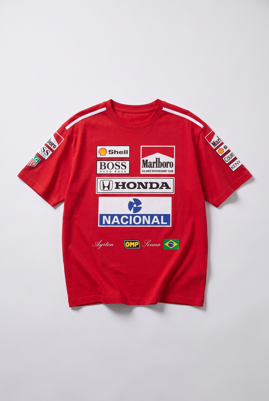 Ayrton Senna X McLaren Team Set Up T-Shirt