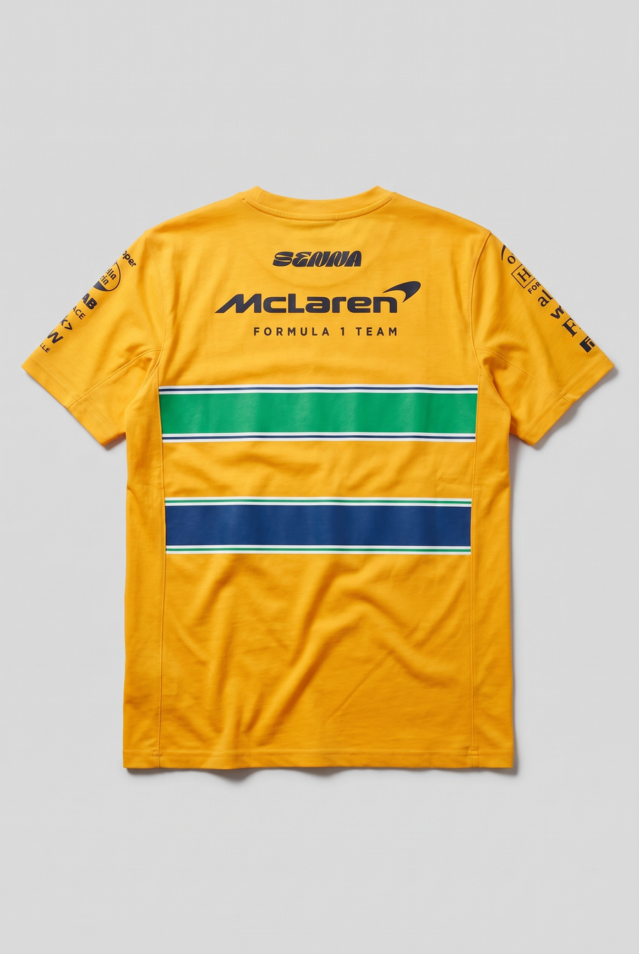 Ayrton Senna X McLaren Team Set Up Oversized T-Shirt Yellow