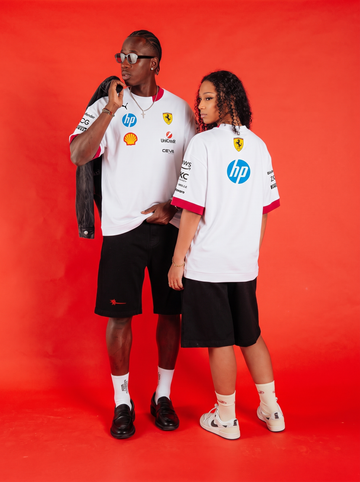 Scuderia Ferrari 2025 Drivers Oversized T-Shirt - White
