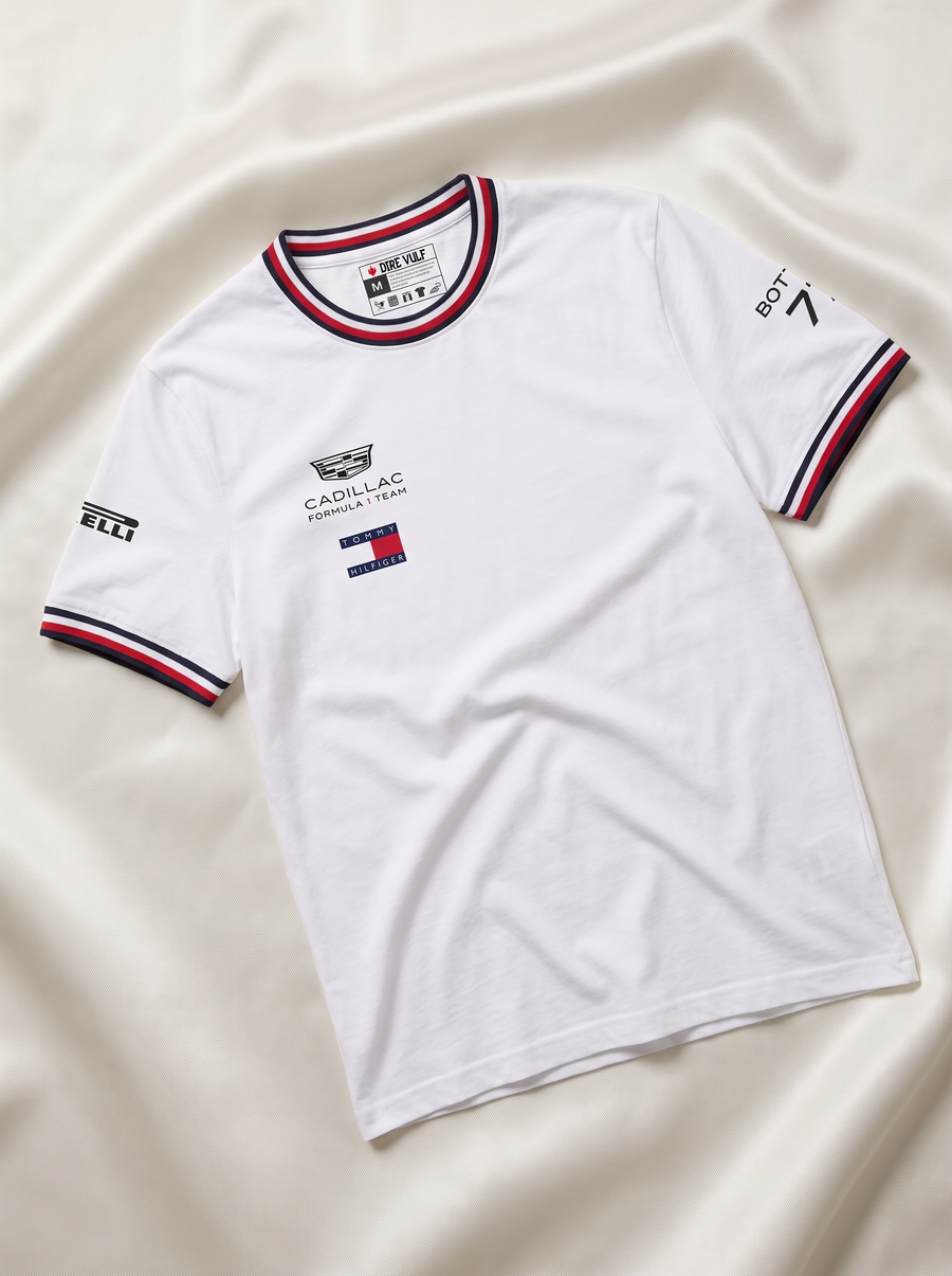 Cadillac 2026 Valtteri Bottas 77 Team T-Shirt - White