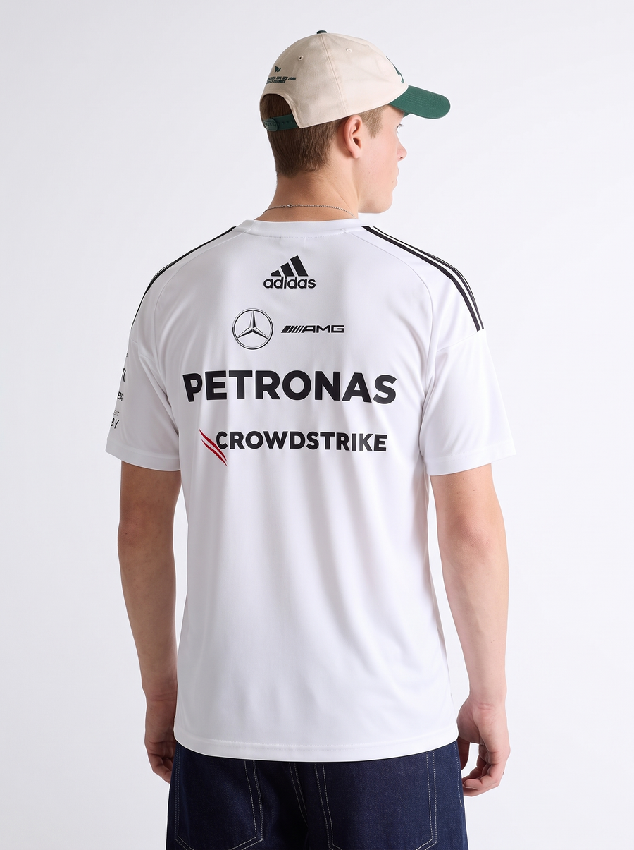Mercedes - AMG Petronas Formula 1 Team Driver V-Neck Oversized Tee - White